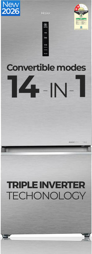Haier 355 L Frost Free Double Door 2 Star Refrigerator with Free...more