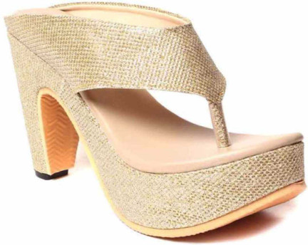mudgal Women Gold Heels - Buy mudgal 