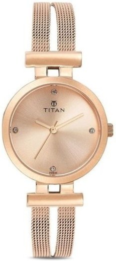 titan rose gold watch price