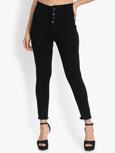 Perfect Outlet Skinny Women Black Jeans 