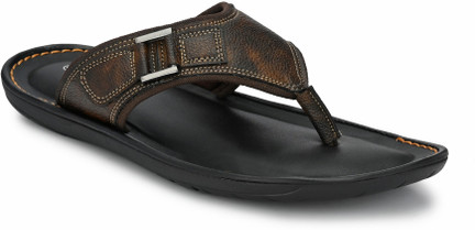 shences tan leather slippers