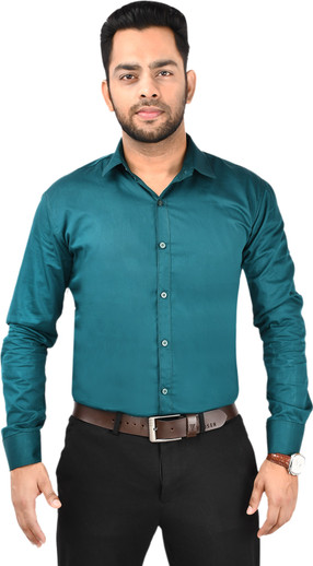 LOUIS PHILIPPE Men Printed Casual Green 