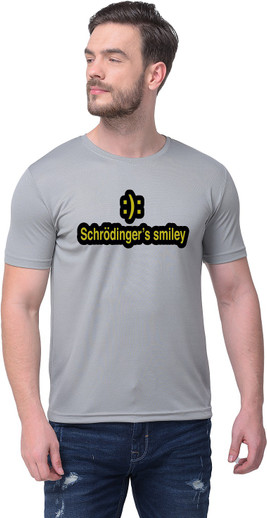 schrodinger smiley t shirt myntra