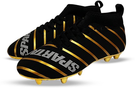 gold colour football boots