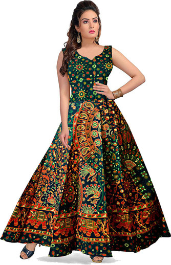 Wristy Women Fit and Flare Multicolor 