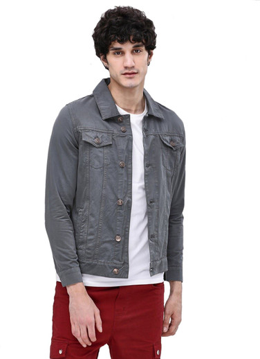 denim jacket gray