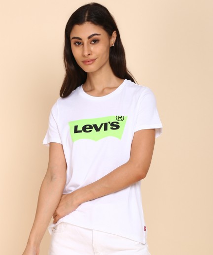 womens white levi t shirt