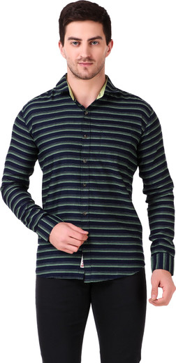 Men Striped Casual Multicolor Shirt 