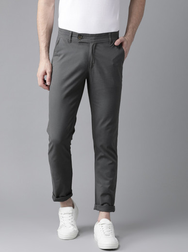 Hubberholme Slim Fit Men Green Trousers 