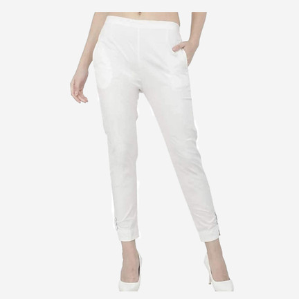 NEYSA Regular Fit Women White Trousers 