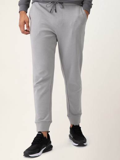Damensch Solid Men Black Track Pants 
