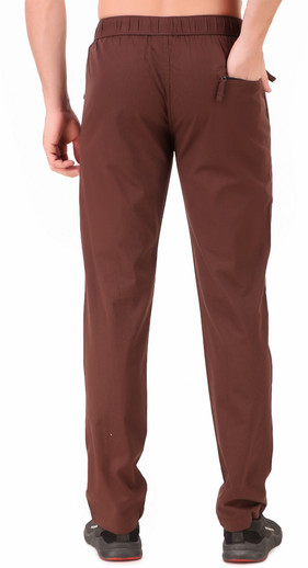 NCY Solid Men Brown Track Pants - Buy 