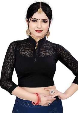 Buy Women's Readymade blouse with inbuilt Bra Cups and stylish