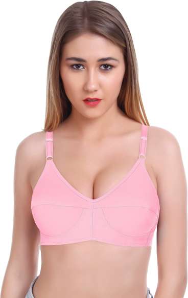 Buy Zivok Pink Full Coverage Cotton Blend Single Non Padded Bra (44B)  Online at Best Prices in India - JioMart.
