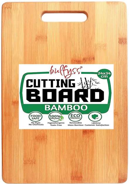 Bamboo Cutting Board with Silicone Ring