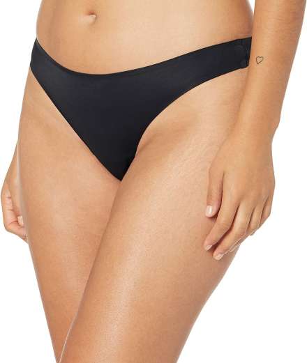 FITSEE Women Thong Black Panty - Buy FITSEE Women Thong Black