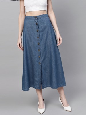 Denim skirt flipkart sale