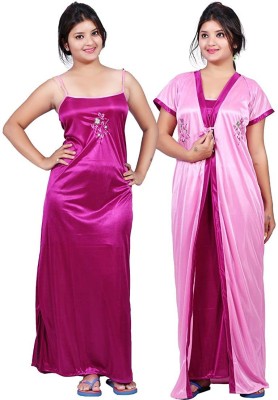 Satin Butterfly Honeymoon Night Suit at Rs 300/piece, Bhuleshwar, Mumbai