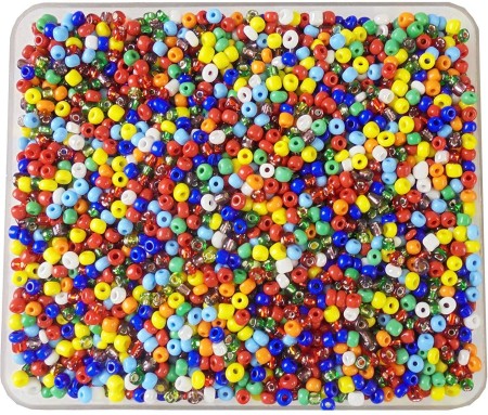 estore 300 Glass Beads for Jewellery Making kit Art and Crafts Materials  for Necklace Bracelet Earring Making Materials DIY kit - 300 Glass Beads  for Jewellery Making kit Art and Crafts Materials