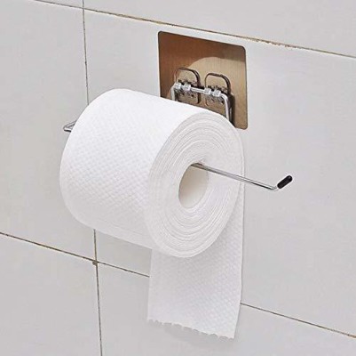 Generic Adhesive Toilet Paper Holder with Shelf Wall Mounted