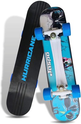 Jaspo Black Rapido Wooden Skateboard With Grip Tape 18 X 5 inch