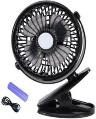 Portable Rechargeable Desk Fan air Cooler Mini Operated Desk 4 Adjustable  Speeds