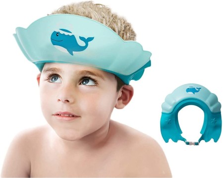 Baby Shower Cap Adjustable Safe Soft Bathing Baby Shower Hair Wash Cap For  Children Baby Bath