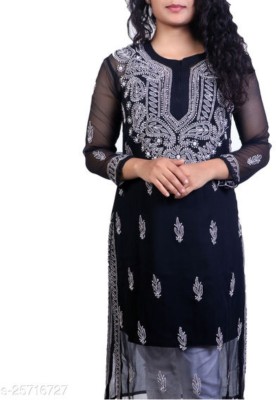 Chikankari clearance kurtis flipkart