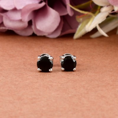Soul Artificial White Colour Cubic Zircon Stud Earrings for Men and Boys
