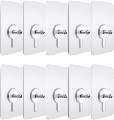 £0.99 Pack of 10 - Heavy Duty Hard Wall Picture Hanging Hooks for wall