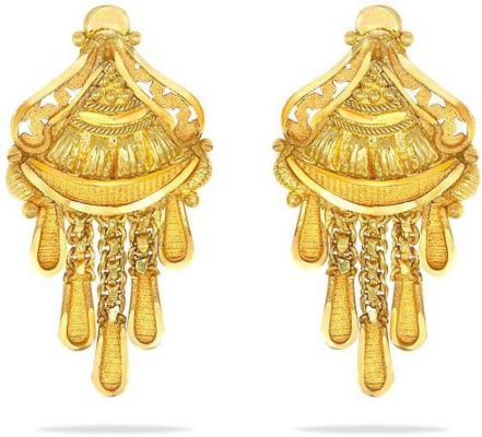 Kalyan jewellers gold earrings deals with price 8000