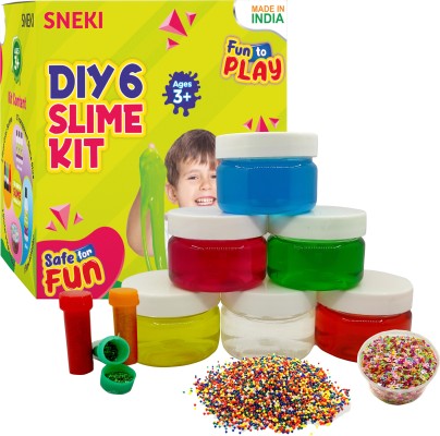 DIY Slime Kit Toy for Kids, Girls & Boys Ages 3-12, Glow in The Dark