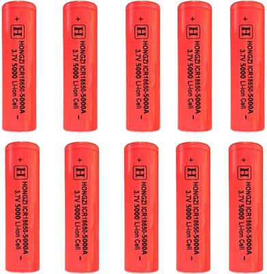 2Pcs 1￵8￵6￵50 Rechargeable Batter￵y W￵i￵th 1865￵0 Battery Charger,Universal  Charger for 18￵650 Rechargeable Battery 3.7V Li-ion Batteries 1865￵0 (2Pcs
