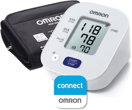  OMRON Gold Blood Pressure Monitor, Premium Upper Arm Cuff,  Digital Bluetooth Machine, Stores Up To 120 Readings for Two Users (60  readings each) : Health & Household