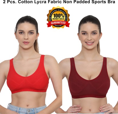 Mysha Air Sports Bra (Free Size, Fits Best- 28-34)Pack of 3 Women