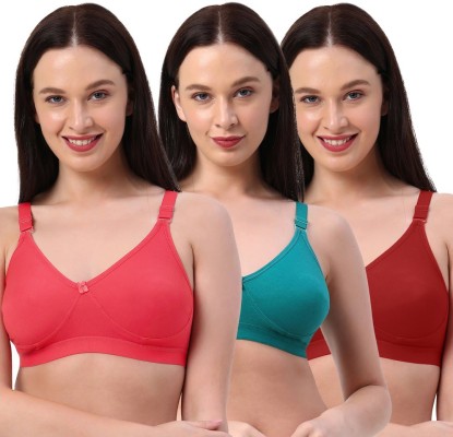 Mysha Air Sports Bra (Free Size, Fits Best- 28-34)Pack of 3 Women