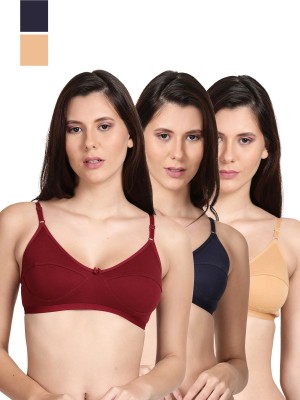 Buy Shyaway FullCoverage Underwired Printed Everday T-Shirt Padded Bra -  Multicolor(Packof 3) Online