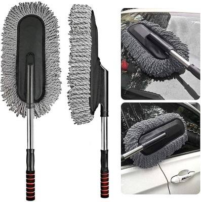 Ride Kings Car Duster Exterior Scratch Free,Car Dust Brush with Extendable Telescoping Handle to Remove Dust Pollen,Duster for C