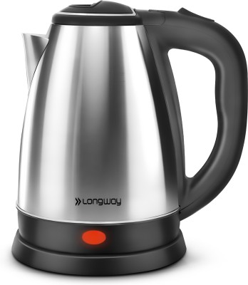 1.7L Fast Electric Kettle Auto Shut-Off Water Boiler Safe ABS+ Stainless  Steel