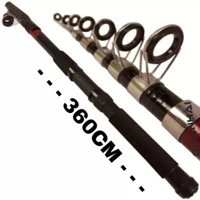 Milbonn Fishing rod and reel with hook,line,soft lure fatna combo