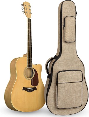  MUZNOTE Electric Guitar Bag Padded Electric Guitar Gig Bag 11.5 mm Padding Soft Guitar Case with Neck Strap, Back Hanger Loop, Grey :  Musical Instruments