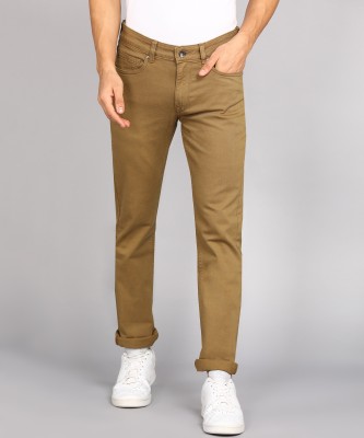 Buy GAP Men Brown Classic Slim Fit Khakis Pants 