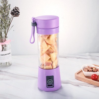 Portable USB Rechargeable Juicer Blender - 6 Blades, Multi-functional Mini  Fruit and Vegetable Juicer Cup for Home, Office, and Travel - Perfect for  Making Smoothies, Milkshakes, and Juices