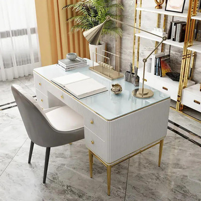 Study table sales with glass