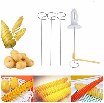 1pc Manual Tornado Potato Slicer Potato Spiral Cutter 3 In 1 Stainless  Steel Twist Potato Twist Machine French Fryer Sweet Potato, Zucchini,  Carrot, C