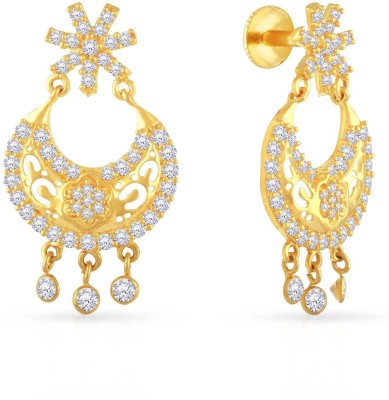 Buy 22K Gold Peacock Hanging Earrings Online from Vaibhav Jewellers