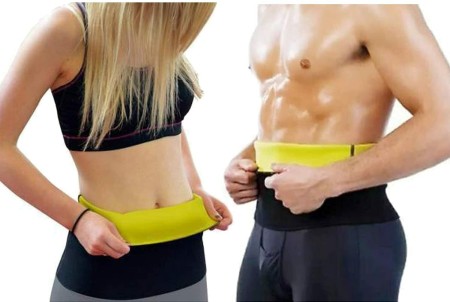 Buy Unisex Hot Body Shaper Neoprene Slimming Belt Tummy Control Shapewear, Stomach  Fat Burner, Best Abdominal Trainer Workout Sauna Suit Weight Loss for Women  & Men at