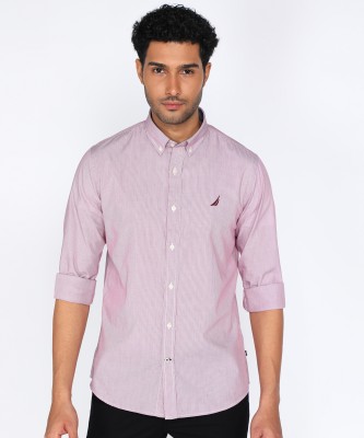 Long Sleeves Nautica Men White & Red Striped Casual Shirt, Size: X-large at  Rs 2999 in Delhi