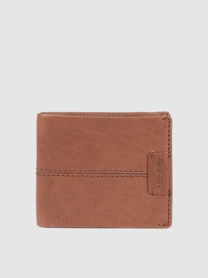 Buy Allen Solly Men Blue Printed Leather Two Fold Wallet - Wallets
