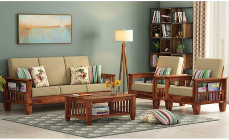 Original teak store wood sofa